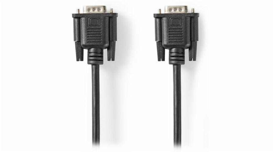 NEDIS kabel VGA (D-SUB)/ zástrčka VGA - zástrčka VGA/ černý/ bulk/ 2m