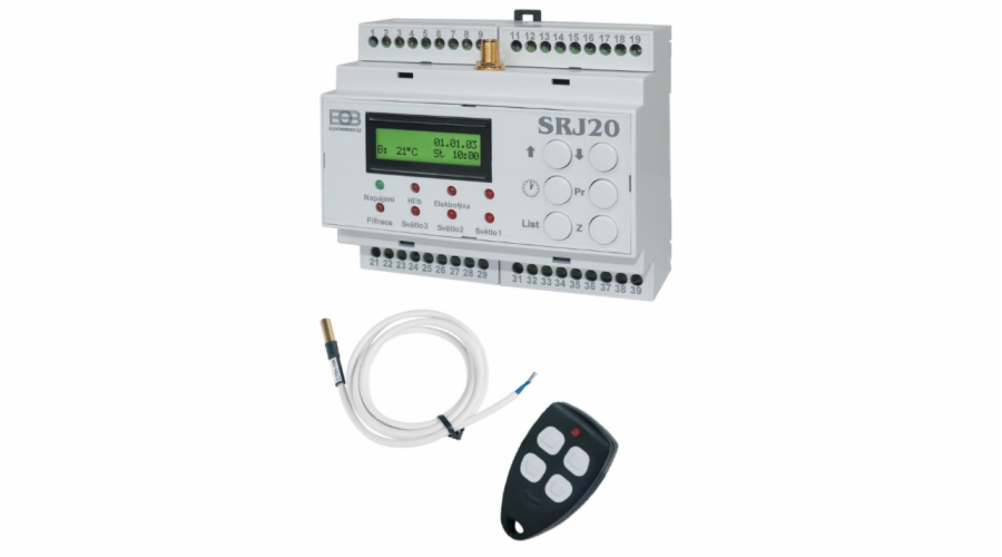 Elektrobock SRJ10 pro systémy na DIN lištu ELEKTROBOCK Solární řídící jednotka SRJ20