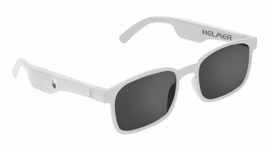 Helmer SG 13 bílé HLMSG13wh HELMER chytré brýle SG 13/ polarizační/ dotykové/ UV 400/ Bluetooth/ repro/ sluchátka/ mikrofon/ bílé