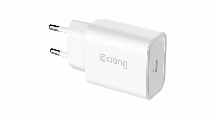 Nabíječka Crong Travel Charger 1x USB-C 3 A (CRG-TUSBC20-WHI)