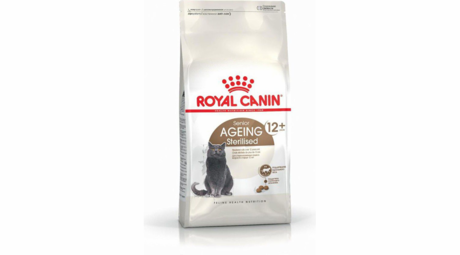 Royal Canin Senior Ageing Sterilised 12+ dry cat food Corn Poultry Vegetable 2 kg