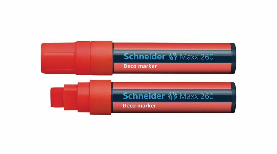 SCHNEIDER Křídový popisovač "Maxx 260", červená, 2-15mm, tekutý