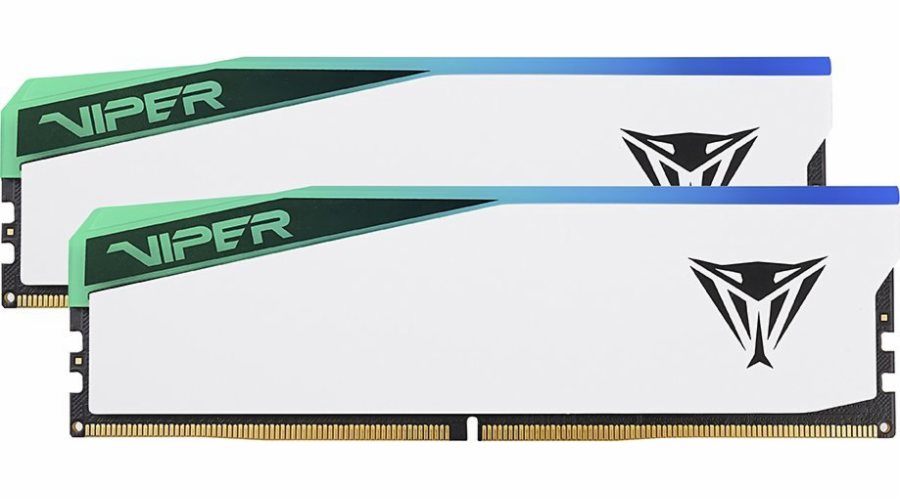 PATRIOT PVER564G62C42KW PATRIOT VIPER ELITE 5 WHITE RGB 64GB DDR5 6200MHz / DIMM / CL42 / Kit 2x 32GB