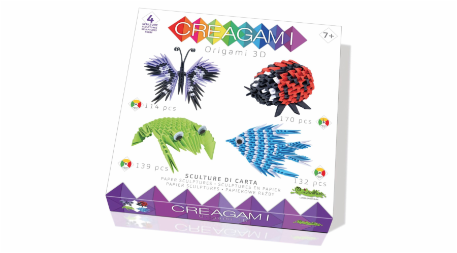 Creagami Origami 3D 4-Pack Animals 555 Pieces