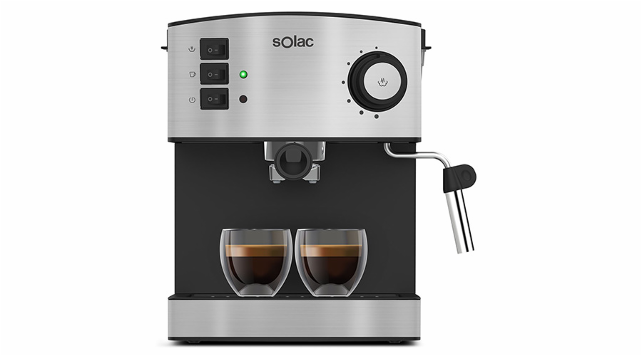 Kávovar Solac, CE4483, Taste Classic M80 Inox, 20 barů, 1,6 L, 850 W