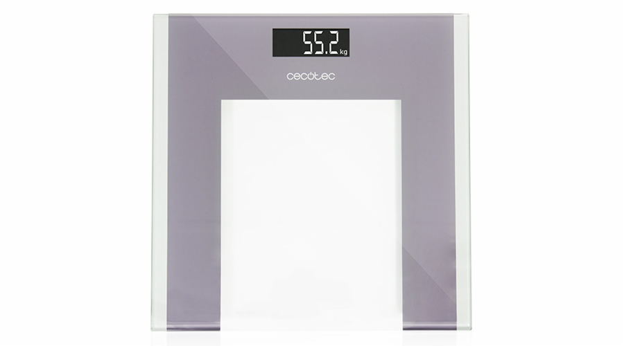 Osobní váha Cecotec, 4336 Surface Precision Healthy, digitální, plocha 300 x 300 mm, od 5 kg - 180 kg, LED obrazovka, tvrzené sklo, 2 x AAA