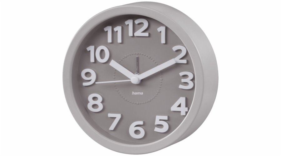 Hama Alarm Clock Retro, round Taupe, silent 186324