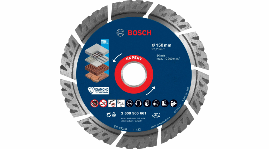 Bosch EXPERT Multi Material Diamant 150x22.23x2.4x12