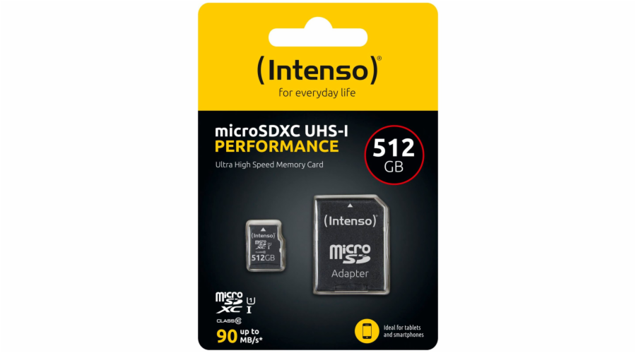 Intenso microSDXC 512GB Class 10 UHS-I U1 Performance