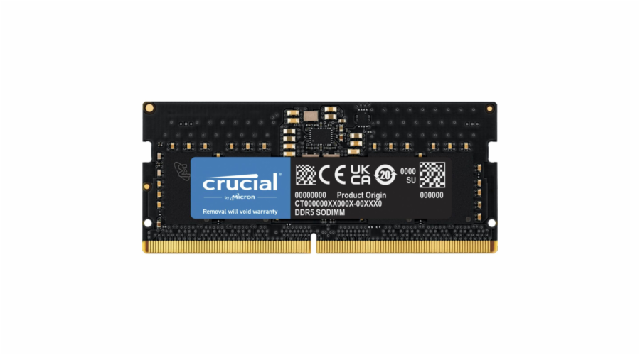 Crucial 8GB DDR5-4800 SODIMM CL40 (16Gbit)
