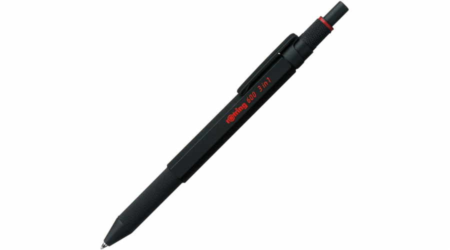 rotring 600 Multipen 3in1 black Fine-lead Pen, Ball Pen blue/red