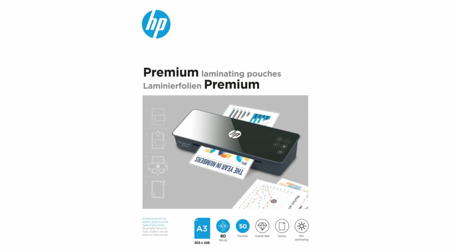 HP Premium Lamin. folie A3 80 Micron