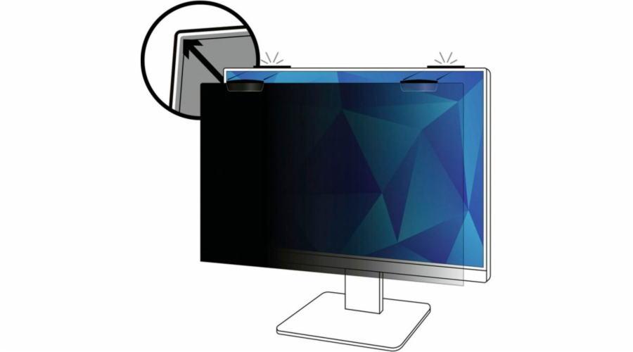 3M PF250W9EM Privacy Filter COMPLY Magnetic Monitor 25 16:9
