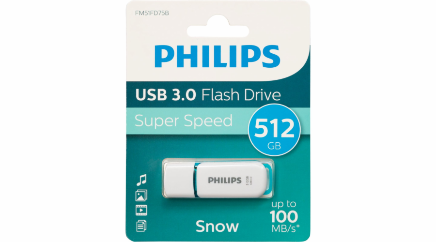 Philips USB 3.0 512GB Snow Edition Spring Green FM51FD75B/00