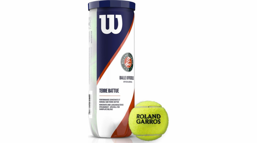 Wilson Tenisový míč Wilson Roland Garos Clay Court 3 WRT125000 žlutý