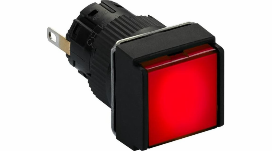 Schneider Electric Light Indicator Kwadr. V 16, IP 65, červen, Zintegr. LED, 24 V, konektor XB6ECV4BP