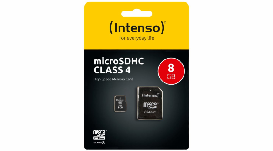 INTENSO Micro SDHC karta 8GB Class4