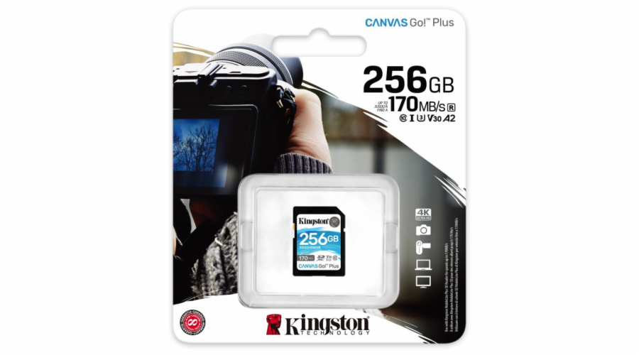 KINGSTON SDXC Canvas GO! Plus 256GB 170MB/s