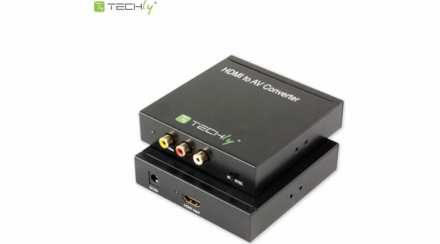 Adapter AV Techly RCA (Cinch) x3 - HDMI czarny (301672)