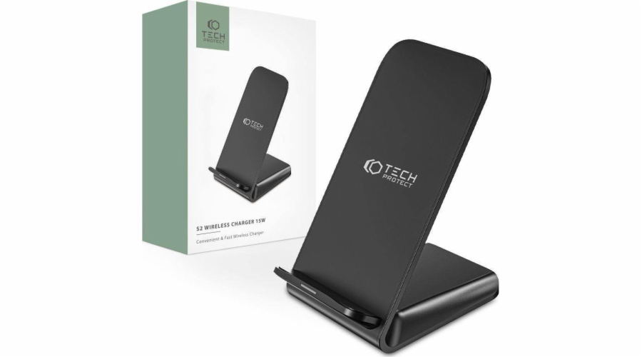 Tech-Protect Charger Wireless Charger Tech-Protect Qi15W-S2 Wireless Charger 15W Black