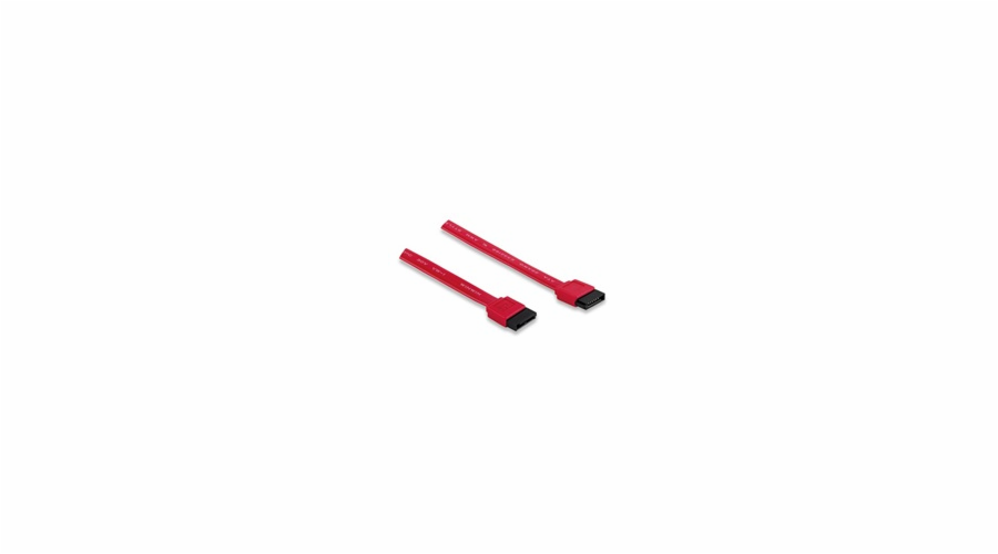 MANHATTAN kabel SATA datový 7-Pin Male to Male, 50 cm, Red