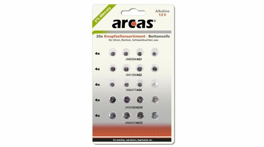 ARCAS Baterie 4xAG1/4xAG3/4xAG4/4xAG10/4xAG13