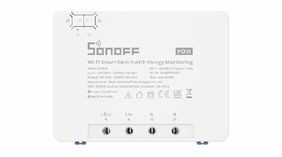 SONOFF POW R3, eWeLink Přepínač s měřením spo.