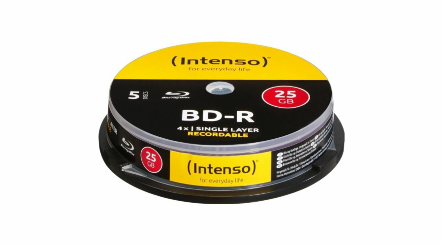 INTENSO Blu-ray BD-R Cake Case 25GB 5ks