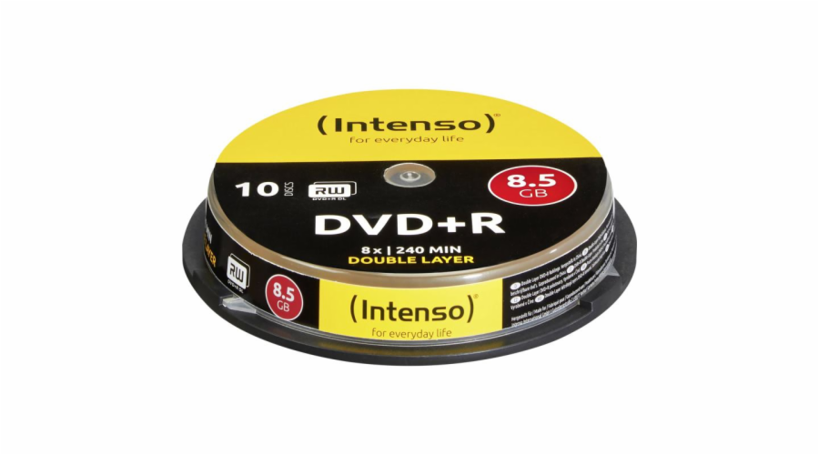 INTENSO DVD+R Cake Case 8,5GB DL 10ks