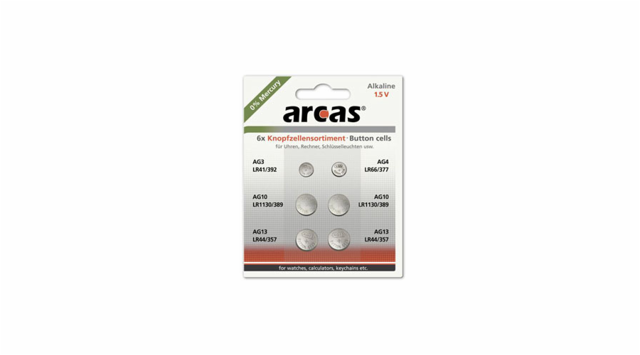 ARCAS Baterie 1xAG3/1xAG4/2xAG10/2xAG13