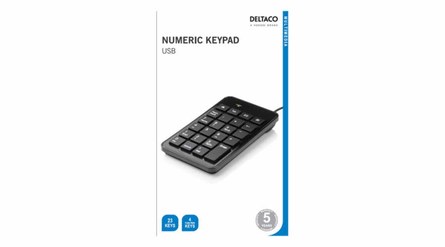 DELTACO TB-120, Numerická USB klávesnice