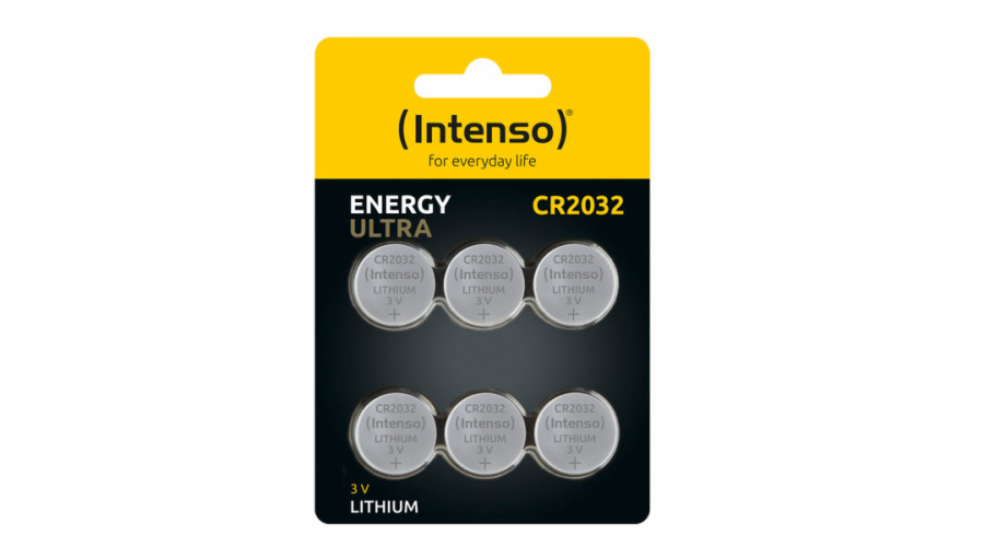 INTENSO Energy Ultra CR2032, Knoflíkové baterie 6ks
