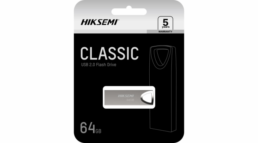 HIKSEMI HS-USB-M200, USB Klíč, 64GB, stříbrný