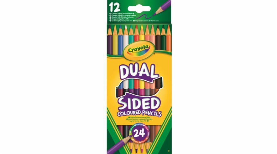 Crayola Oboustranné tužkové pastelky - 68-6100