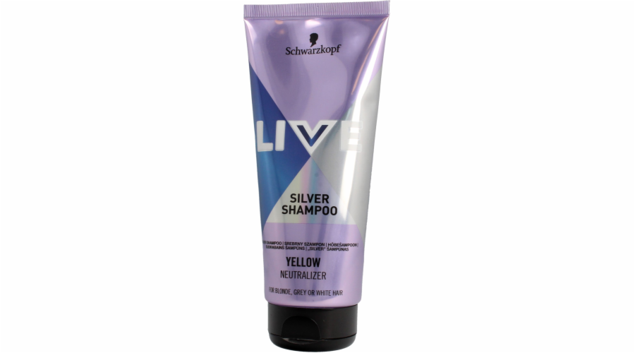 Schwarzkopf Live Silver šampon pro blond, odbarvené a šedivé vlasy 200 ml