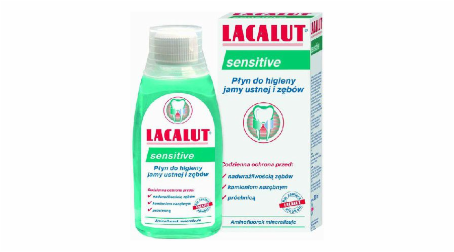 Lacalut Sensitive ústní voda 300 ml
