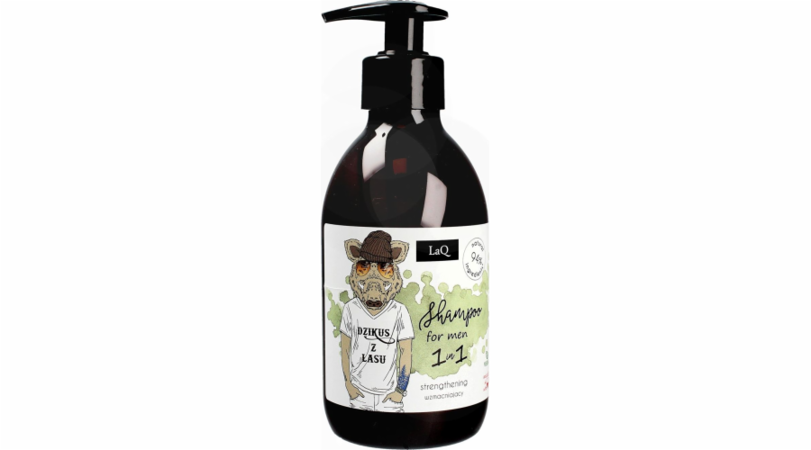 LaQ Přírodní posilující šampon na vlasy pro muže Savage of the Forest 300 ml