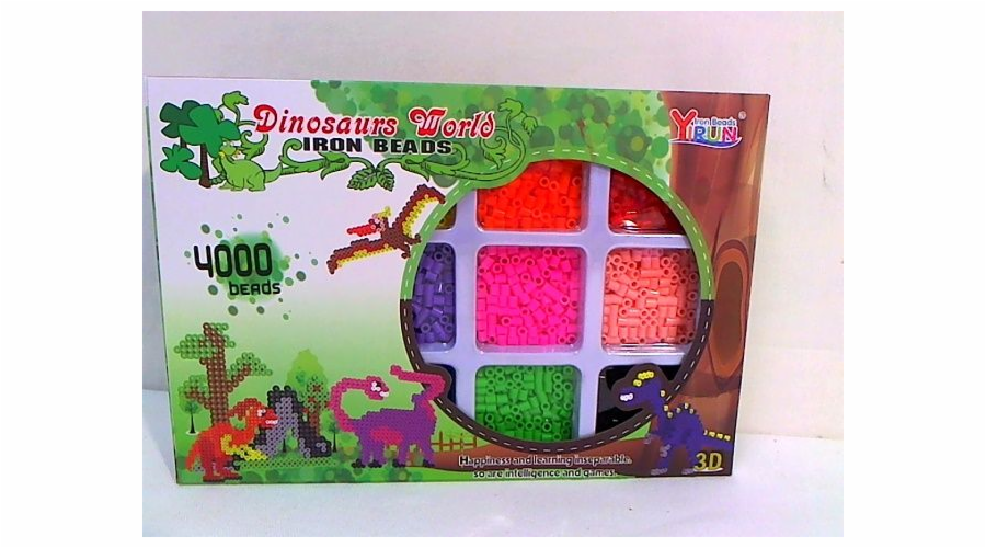 Hipo Svařovací korálky Dinosauři 4000 kusů 3D v krabičce