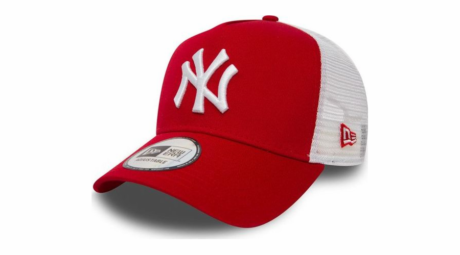Červená a bílá čepice New Era New York Yankees Clean A Frame Trucker (11588488)