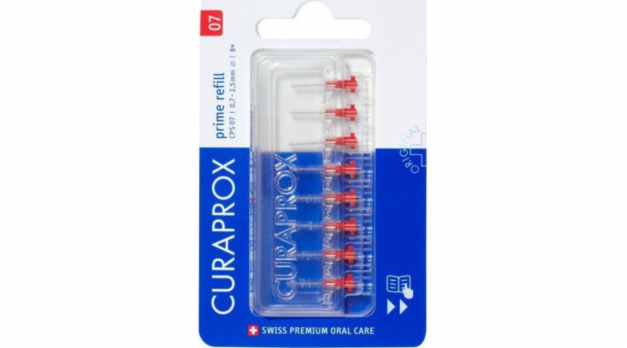 Curaprox Curaprox Prime Refill CPS 0,7 - 2,5 mm Mezizubní kartáček 8 ks