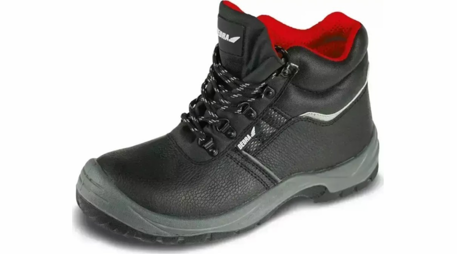 DEDRA Bezpečnostní kotníková obuv T1AW, kůže, velikost: 46, kategorie S3 SRC