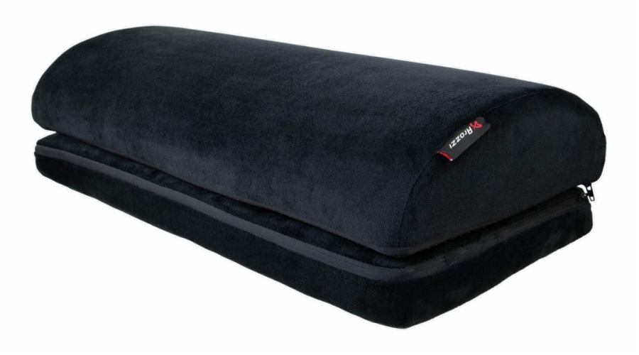 AROZZI Foot Rest Soft Fabric Velvet Black/ ergonomický polštář pod nohy/ sametově černý