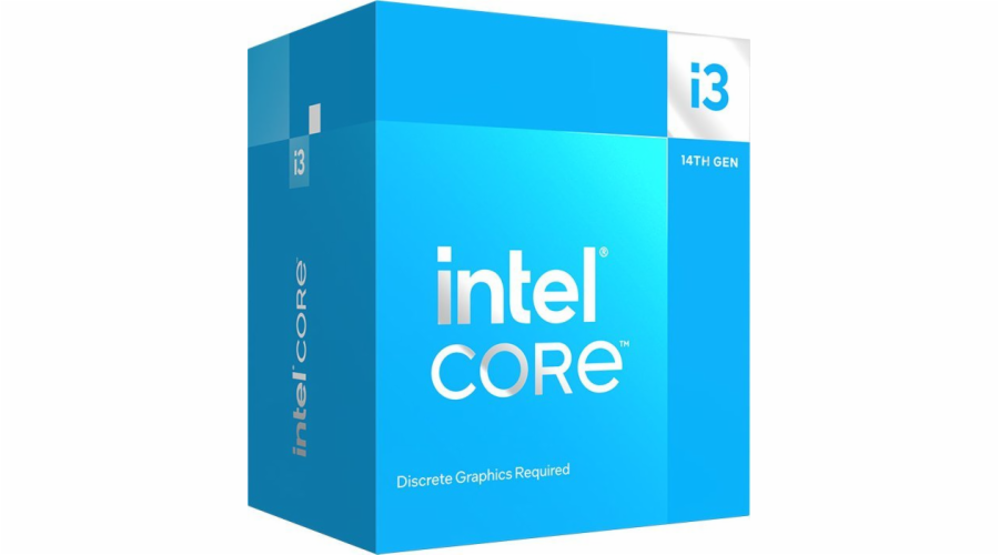 CPU INTEL Core i3-14100F, až 4.7GHz, 12MB L3, LGA1700, BOX