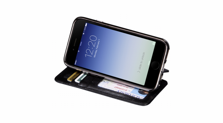 SENA Cases Wallet Book black, iPhone 6+/6s+/7+
