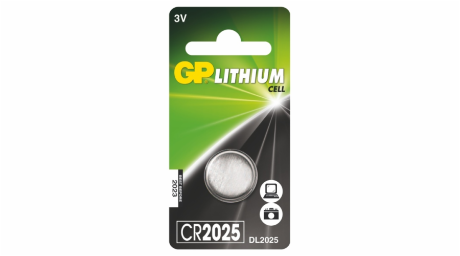 GP lithiová baterie 3V CR2025 1ks