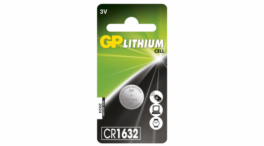 GP lithiová baterie 3V CR1632 1ks