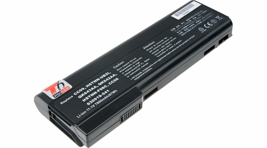 Baterie T6 power HP ProBook 6360b, 6460b, 6470b, 6560b, 6570b, 8460, 8470, 8560, 8cell, 7800mAh