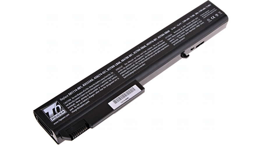 T6 power NBHP0041 baterie - neoriginální - HP Compaq 8530p, 8530w, 8540p, 8540w, 8730p, 8730w, 8740w, 5200mAh, 74Wh, 8cell