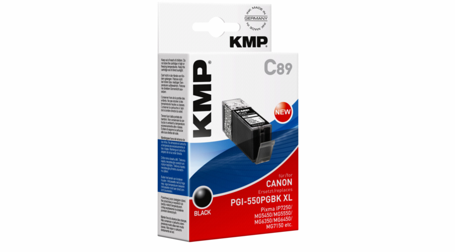 KMP C89 cartridge cerna kompatib. s Canon PGI-550PGBK
