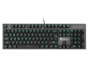 Genesis herní mechanická klávesnice THOR 300/RGB/Outemu Blue/Drátová USB/US layout/Černá